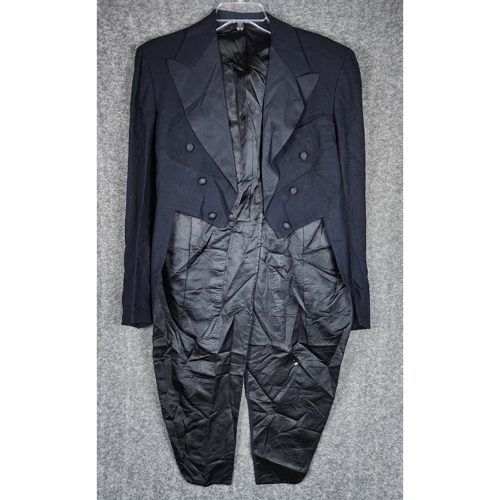 Hickey Freeman Tailcoat Mens 36 Formal Evening Black Maurice L Rothschild Fair